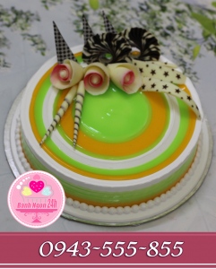 Bánh Kem mứt cam dứa hoa sô cô la