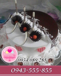 Bánh tròn nửa trắng đen 2017 đẹp lung linh