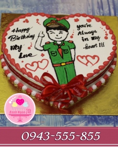 Bánh tặng người yêu làm công an