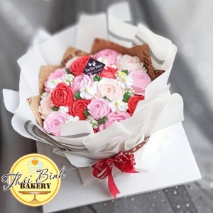 bánh kem bó hoa nghệ thuật tặng sinh nhật bạn