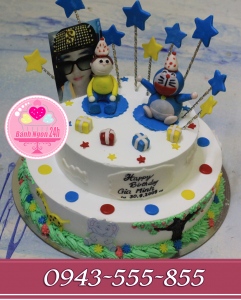 bánh kem tặng bé trai doremon