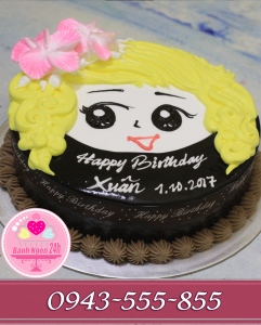 bánh kem tặng bạn gái mặt kute